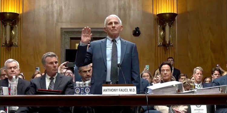 Anthony Fauci Beroept Zich Honderd Keer op Zwijgrecht in Senaat